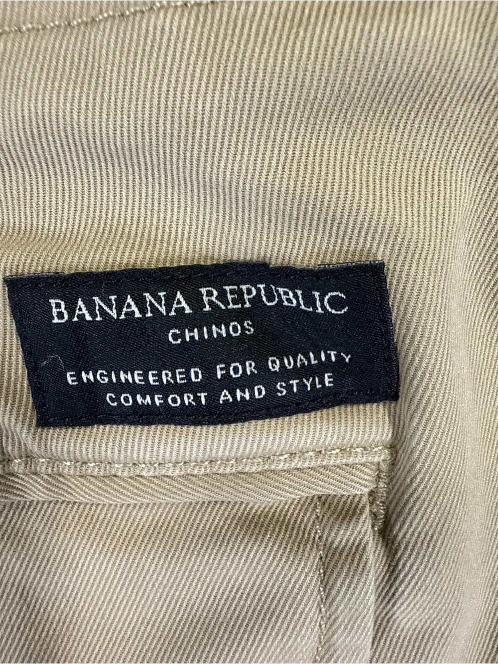 Banana Republic Men's Slim Chinos in Khaki
